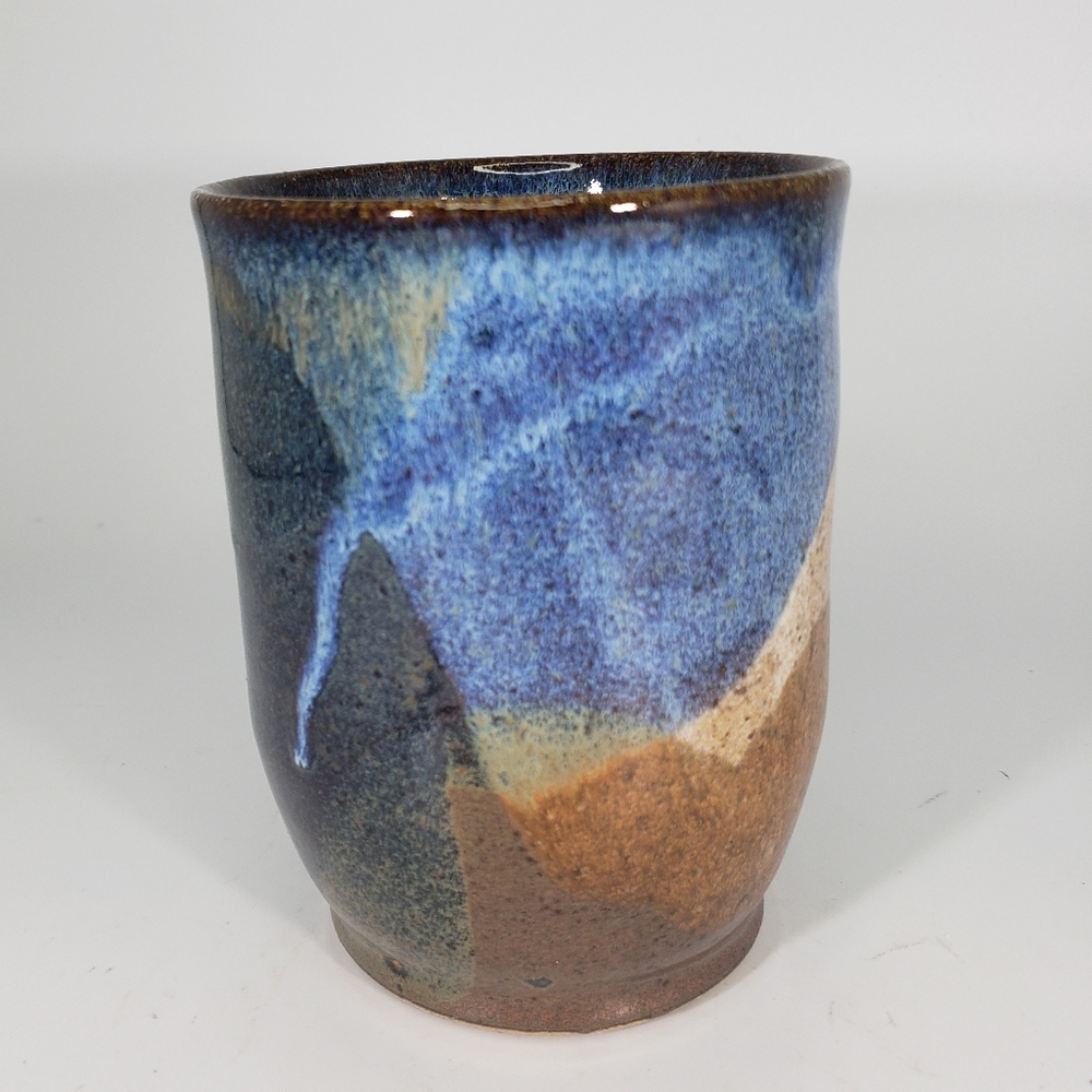 Art Pottery Cylinder Vase Or Large Tumbler
